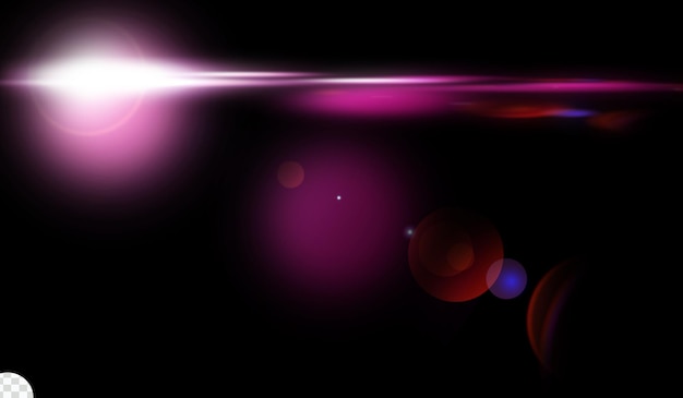 PSD purple transparent light lens flares streaks