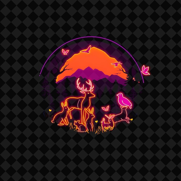 a purple unicorn and a pink flamingo with a purple background