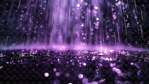 PSD purple water with purple lights and purple glitters in the background