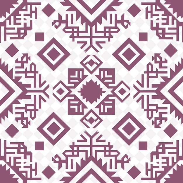 PSD a purple and white geometric pattern with a design in the middle