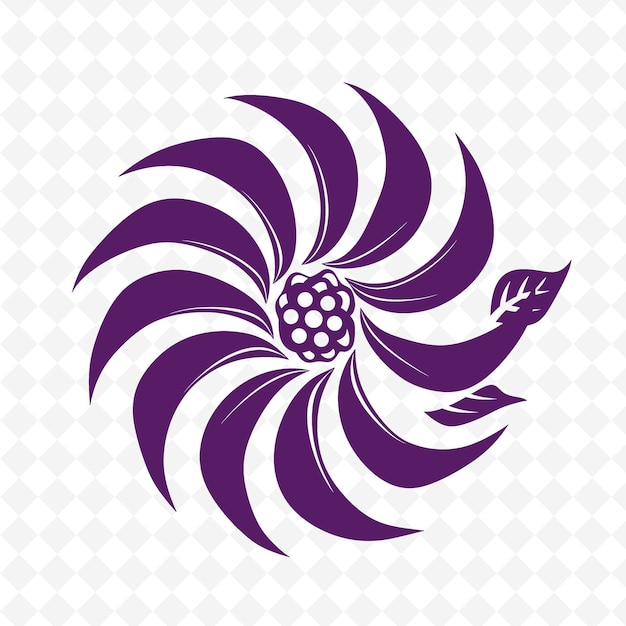 PSD a purple and white logo with a bird on it