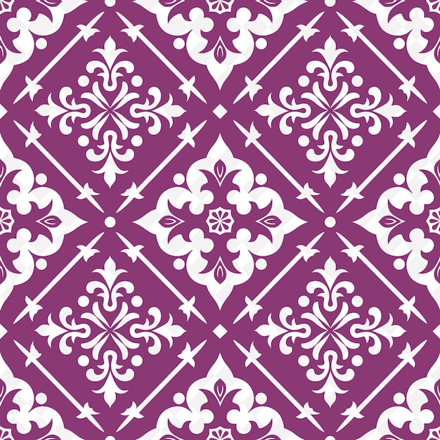 Modello viola e bianco con un disegno in viola