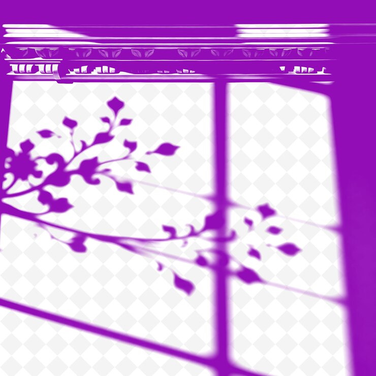 PSD a purple and white picture of a window with the text quot the word quot on it