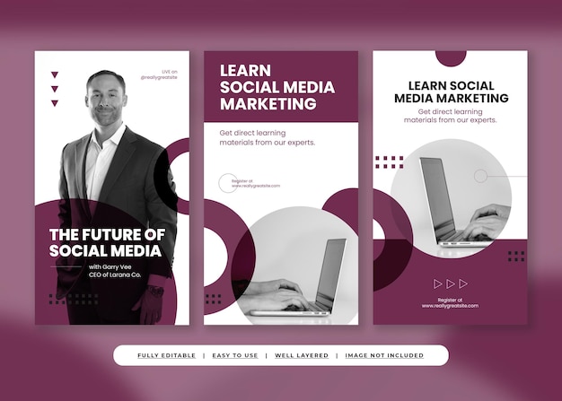 Purple wine social media marketing instagram-bericht