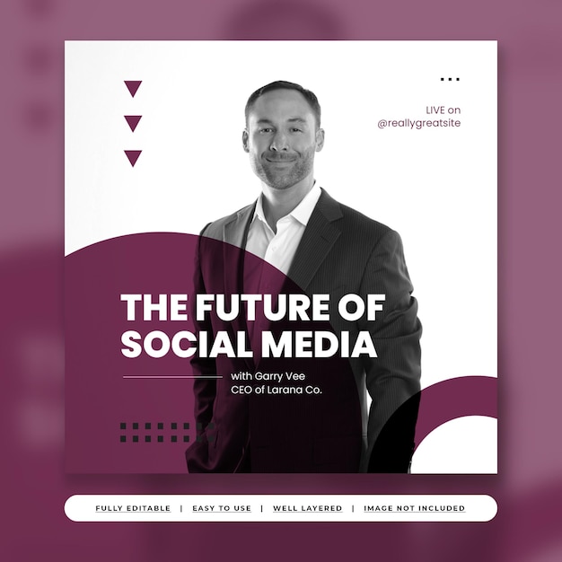 Purple wine social media marketing instagram post