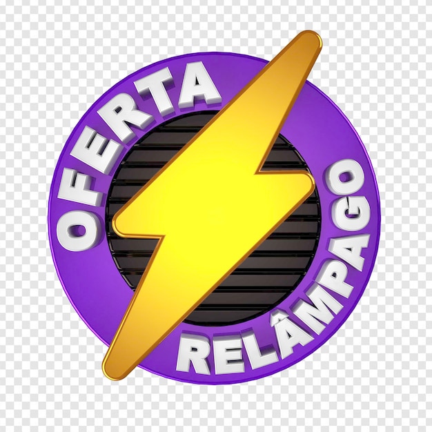 PSD purple and yellow lightning offer