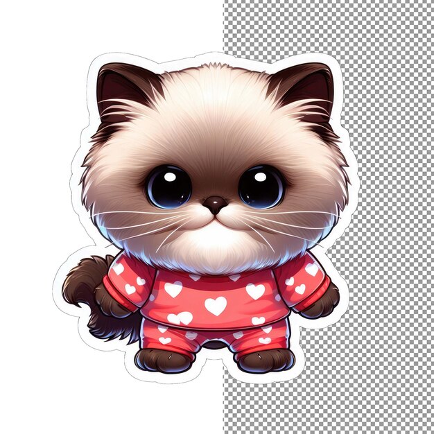 PSD purrfect love heartfelt feline sticker (sticker per gatti perfetti)