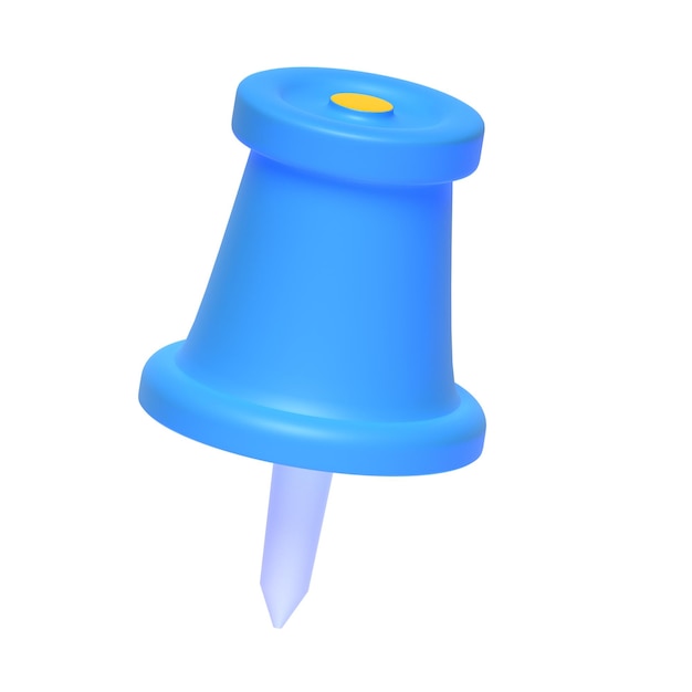 Push pin 3d element