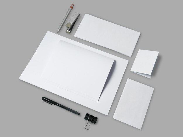 PSD pusta, pusta, biała kartka papierowa, kopia stacjonarna, wzór, przestrzeń, szablon, element projektowy