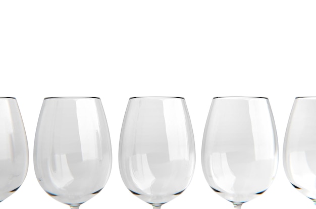 PSD puste, przezroczyste tło szklanki do wina