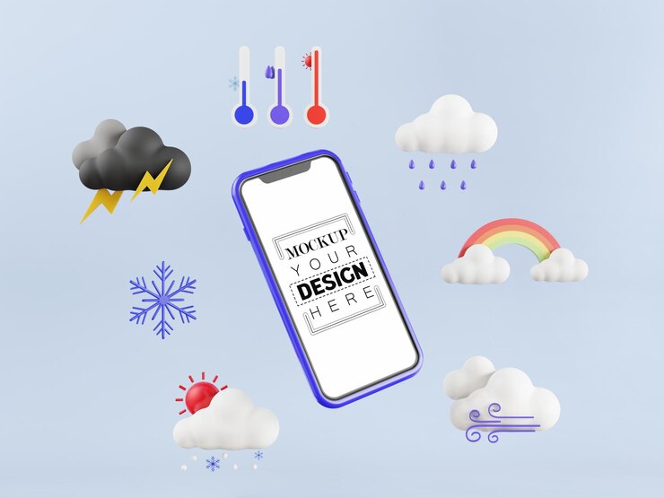 PSD pusty ekran inteligentny telefon komputer z elementem psd mockup