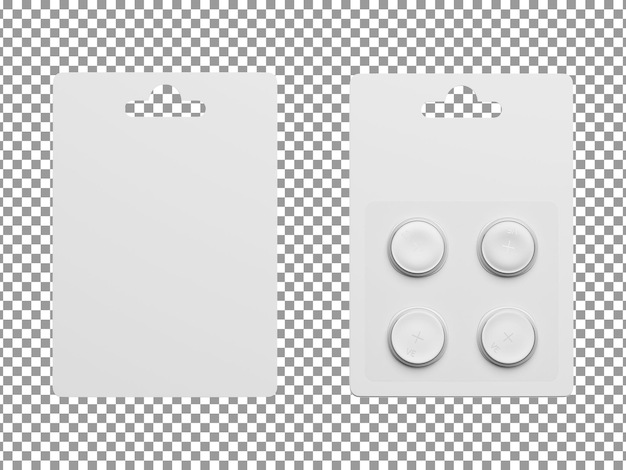 Pusty Pakiet Baterii Litowej Na Białym Tle Przezroczyste Tło