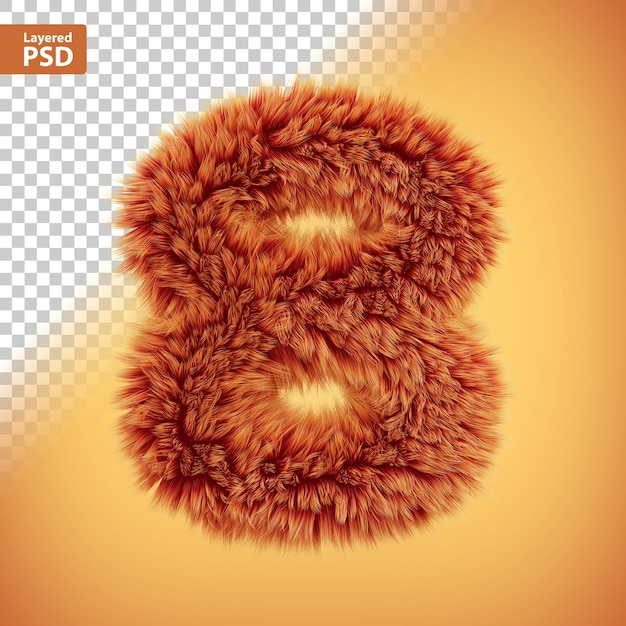 PSD puszysty numer 3d