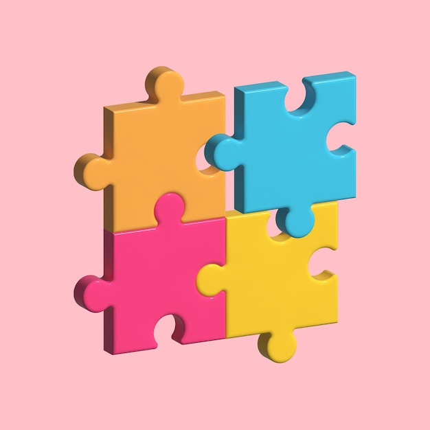 PSD puzzles 3d