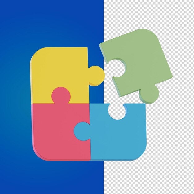 PSD puzzle psd 3d