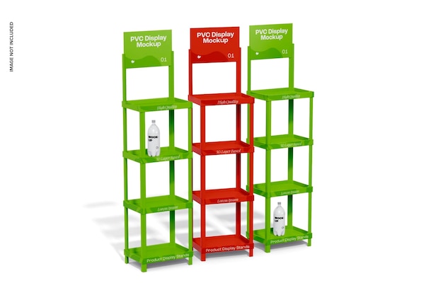 PVC Display Racks Mockup