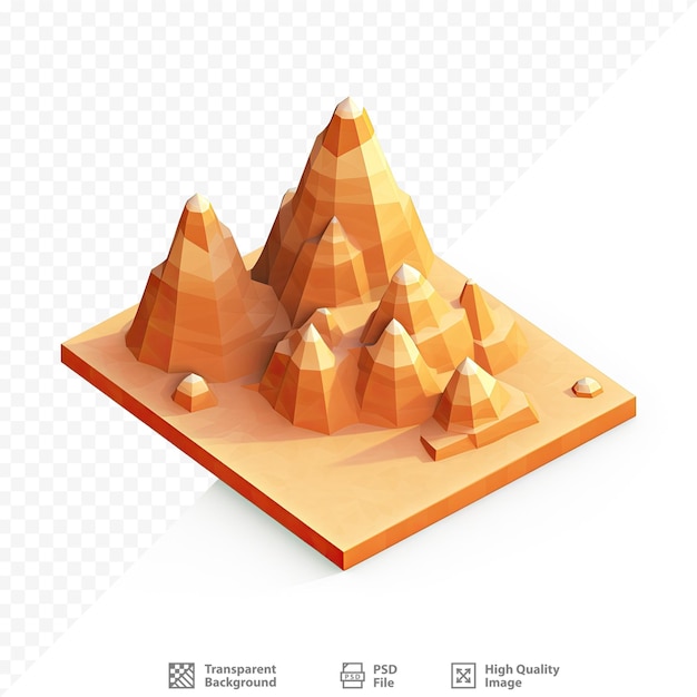 PSD a pyramid with a pyramid on it