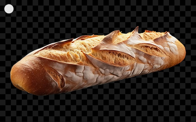 PSD pyszny długi chleb izolowany na przezroczystym tle