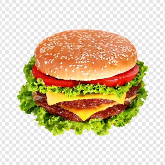 Pyszny podwójny cheeseburger.