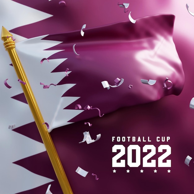 PSD qatar world cup social media post template or qatar world cup social media template design