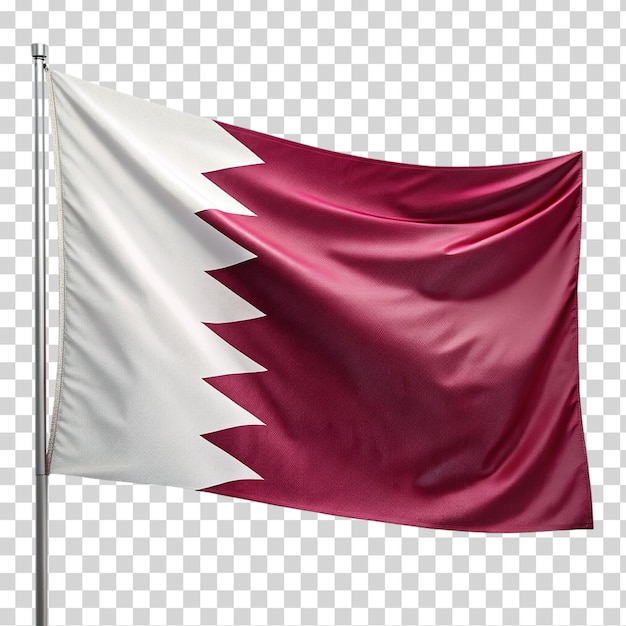 A qater flag on transparent background