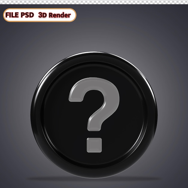 PSD qmark black icon