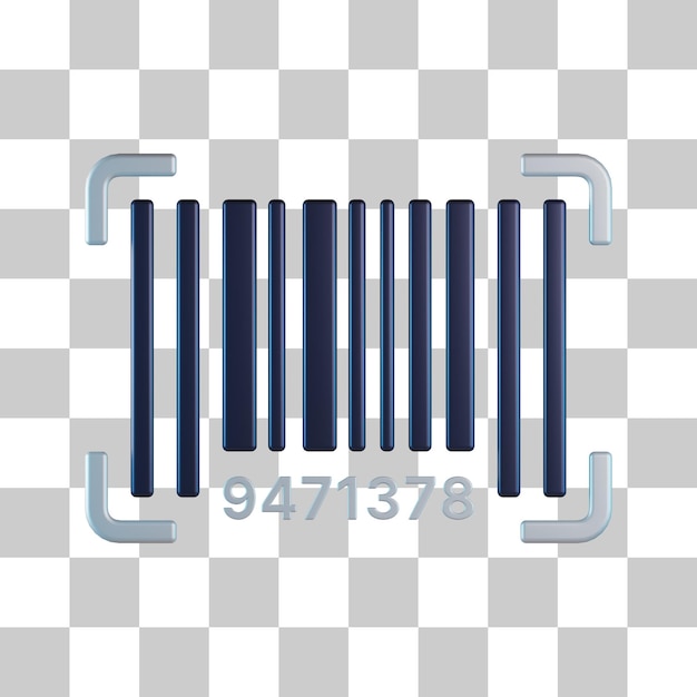 Qr code 3d icon