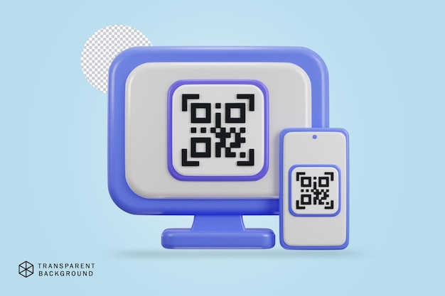 PSD qr 코드 스캐닝 결제 확인 온라인 결제 아이콘의 qr 코드