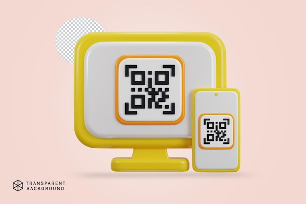 Qr 코드 스캐닝 결제 확인 온라인 결제 아이콘의 Qr 코드