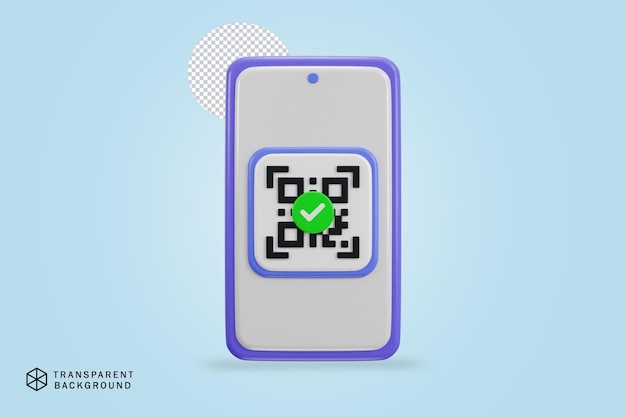 Qr 코드 스캐닝 결제 확인 온라인 결제 아이콘의 Qr 코드