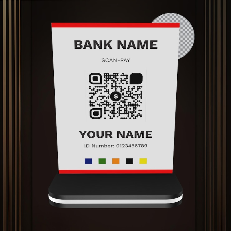 PSD qr code stand