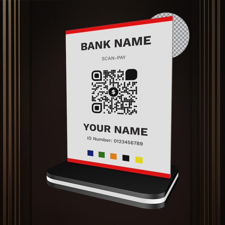 PSD qr code stand
