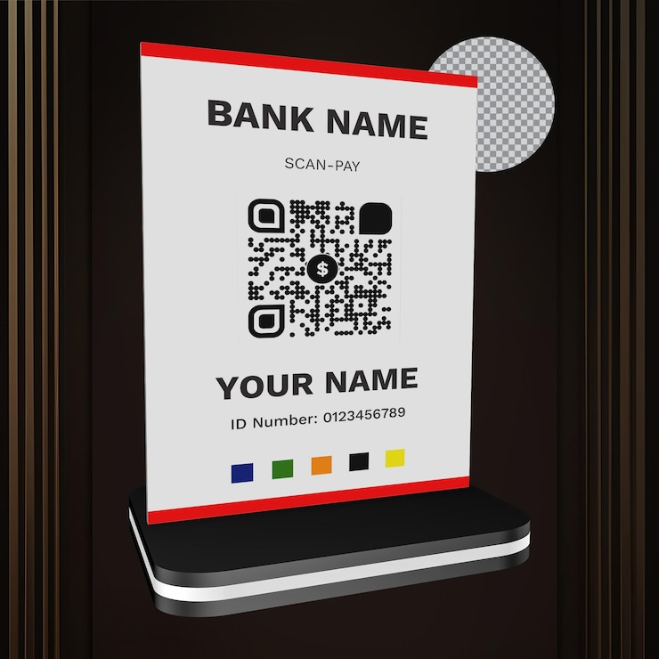 PSD qr code stand