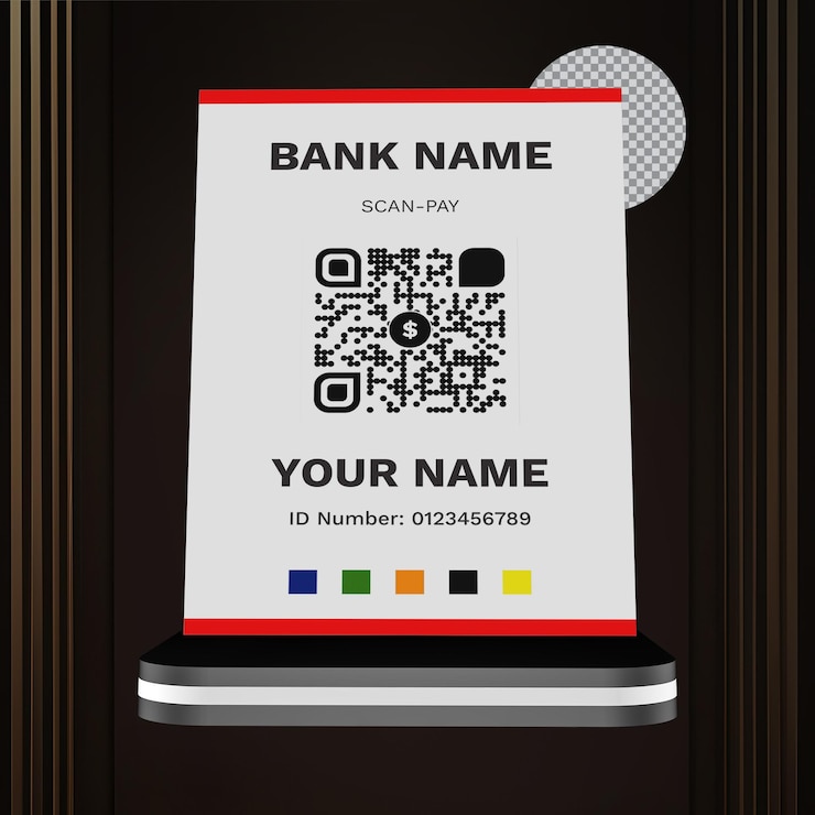 PSD qr code stand