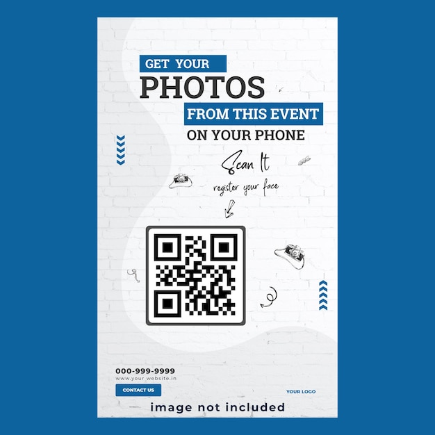 PSD qr code standee design dla funkcji 02