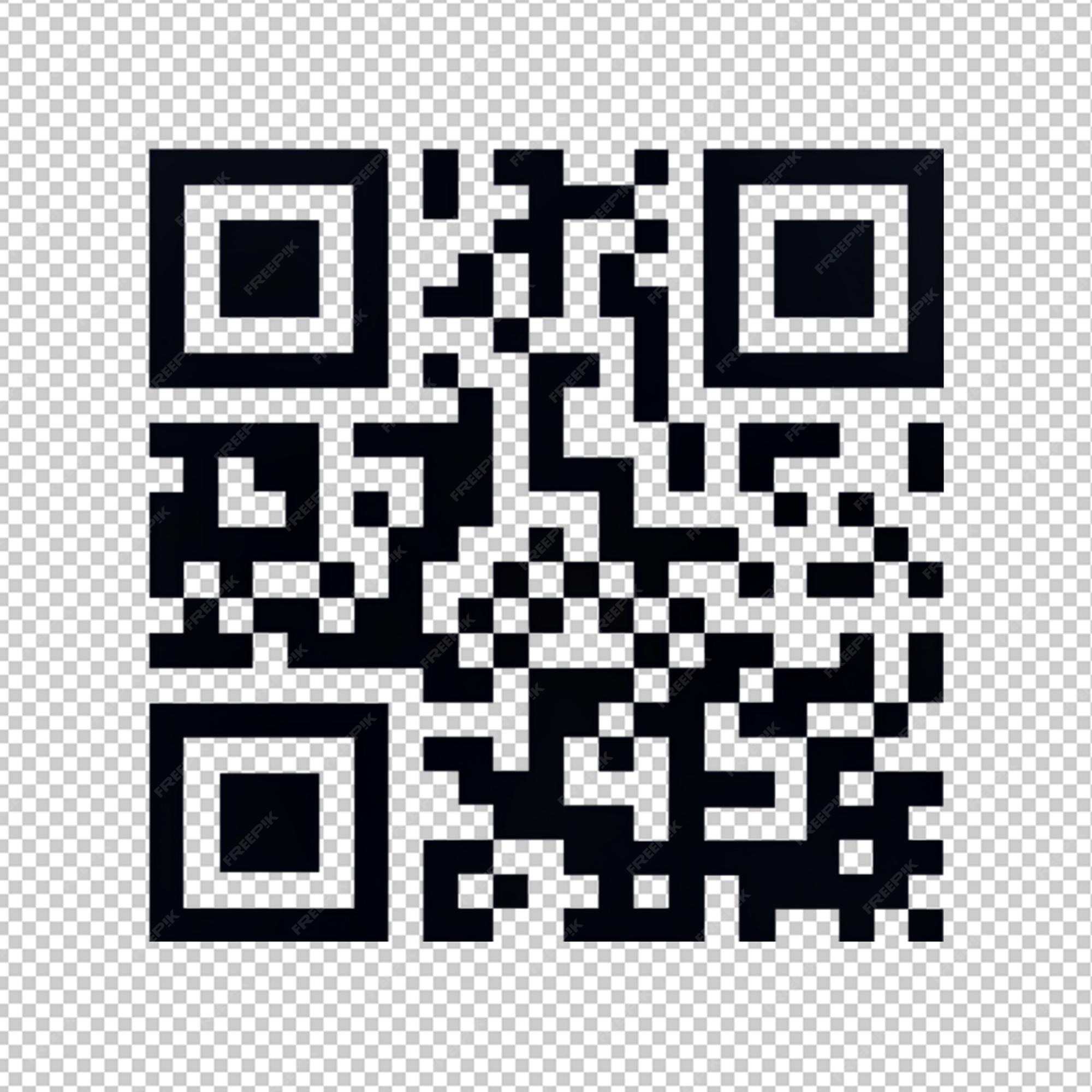 QR code on transparent background | Premium AI-generated PSD
