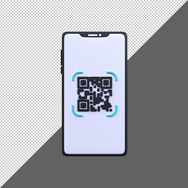 Qr-code voor betaling QR-code scannen naar smartphone PSD Premium
