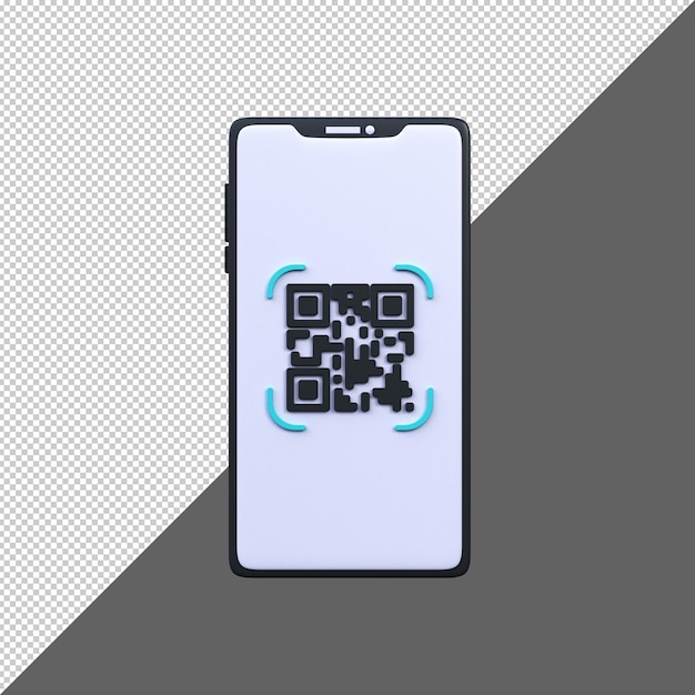 PSD qr-code voor betaling qr-code scannen naar smartphone psd premium