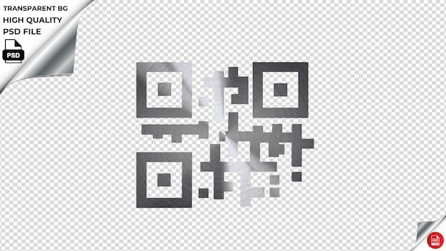 PSD qr gradient metaliczny psd przezroczysty