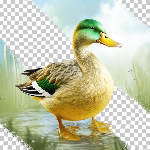 PSD クワック動物の透明な背景