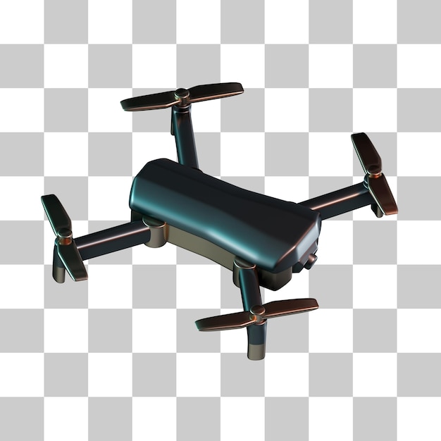 Quadcopter drone 3d icon