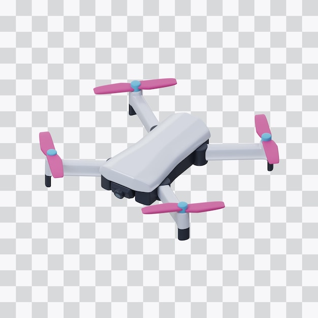 PSD quadcopter drone 3d icon