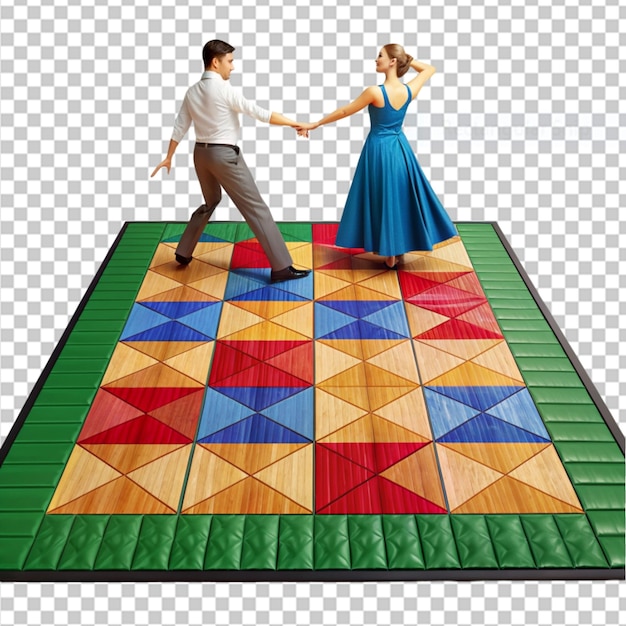 PSD quadrilha dance floor mat on transparent background