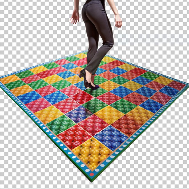 PSD quadrilha dance floor mat on transparent background