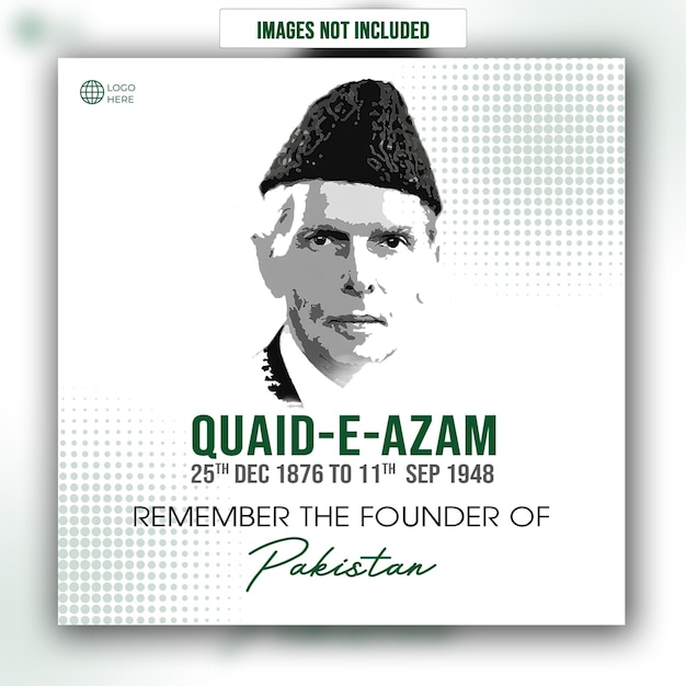 PSD quaid day social media post psd