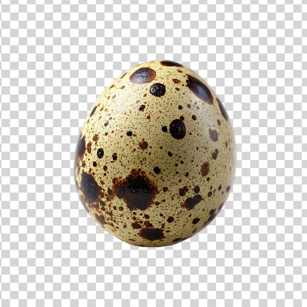 PSD quail egg isolated on transparent background