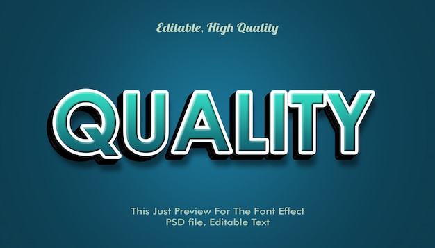 Quality font effect
