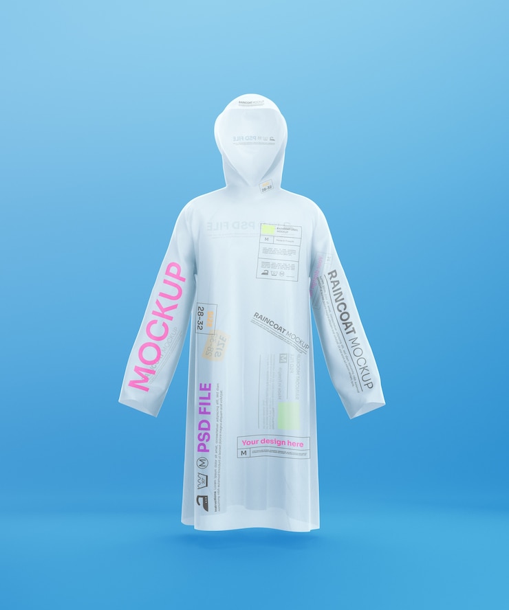 PSD quality raincoat mockup