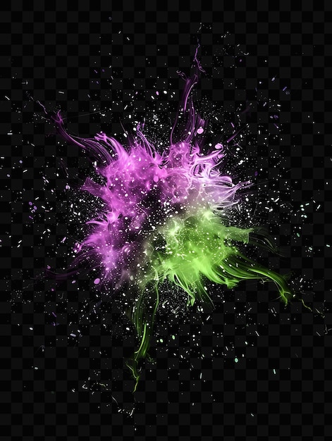 PSD quantum entanglement explosion with entangled particles supe effect fx film background overlay art