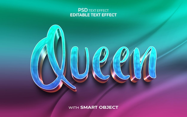 PSD queen editable text effect